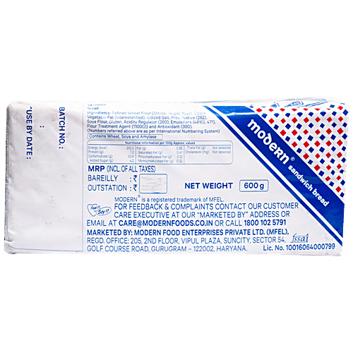 Buy MODERN Sandwich Bread Fresh, Fluffy, Spongy Online at Best Price