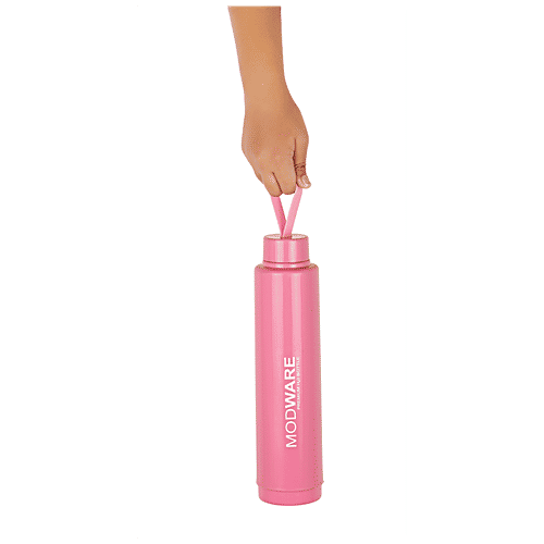 Modware Kool Kammander Insulated Bottle - Pink, Leak Proof, Retains Temperature & Freshness, 600 ml  
