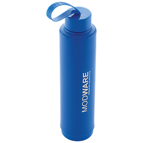 Modware Kool Kammander Insulated Bottle - Blue, Leak Proof, Retains Temperature & Freshness, 1 L  