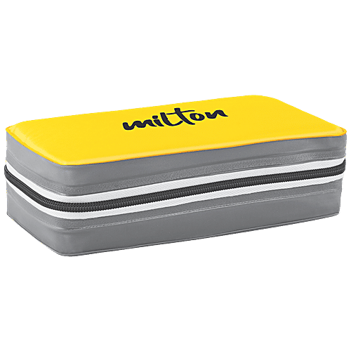 Milton Lunch Box - New Mini Insulated Tiffin With 2 Containers, Yellow, 280 ml (Set of 2) 