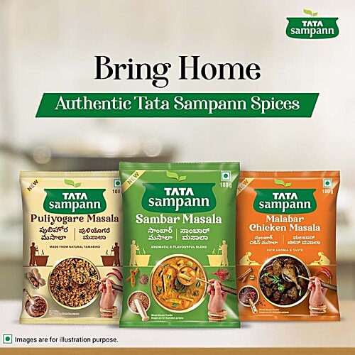 Tata Sampann Sambar Masala, 100 g  Authentic Taste Of South India, Aromatic & Flavourful Blend
