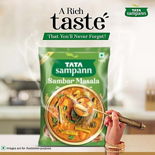 Tata Sampann Sambar Masala, 100 g  Authentic Taste Of South India, Aromatic & Flavourful Blend
