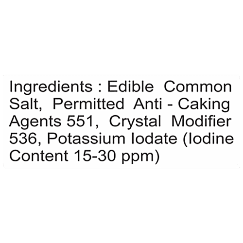 TABLE TOP Refined Iodised Salt - Rich In Iron, 500 g  
