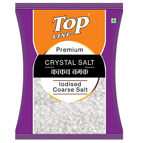 Buy TopLine Iodised Crystal Salt Pure, Coarse Online at Best Price of