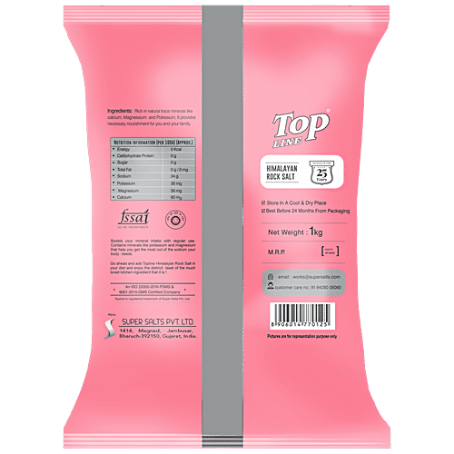 TopLine Himalayan Salt - Organic & Mineral Rich, 1 kg  