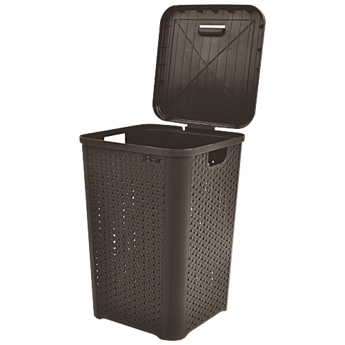 Buy Flair Plastics Ultrahome Laundry Basket Knit Design Pattern