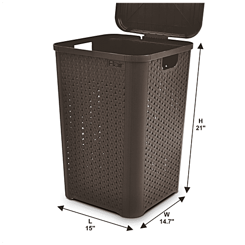 Buy Flair Plastics Ultrahome Laundry Basket Knit Design Pattern