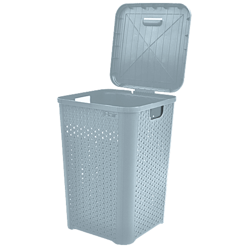 Buy Flair Plastics Ultrahome Laundry Basket Knit Design Pattern