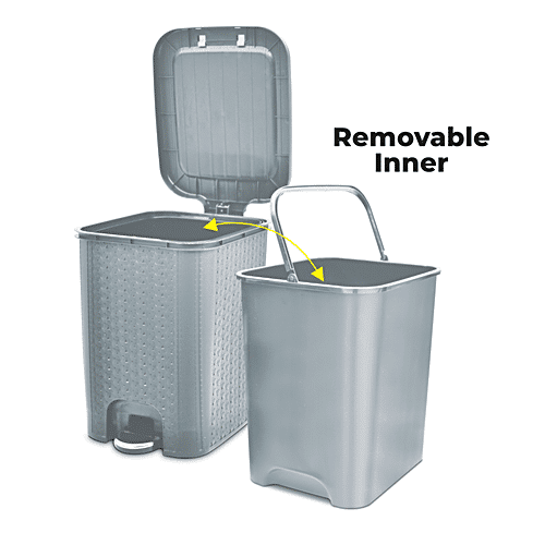 Buy Flair Plastics Ultrahome Pedal Bin Knit Design Pattern, With