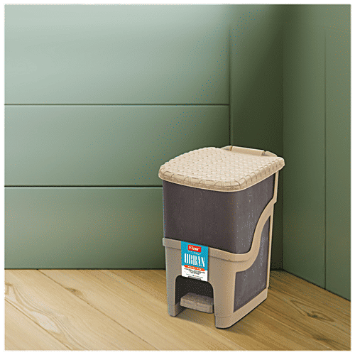 Buy Flair Plastics Urban Pedal Bin Knit Design Pattern, Stylish