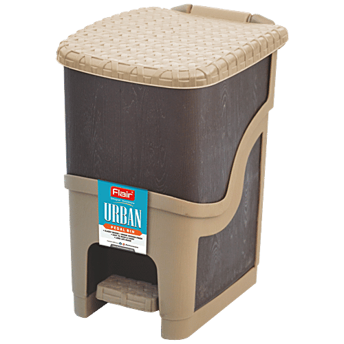 Buy Flair Plastics Urban Pedal Bin Knit Design Pattern, Stylish