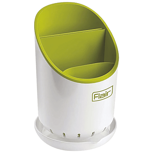 Buy Flair Plastics Orbit Cutlery Stand Food Grade, BPA Free, Green