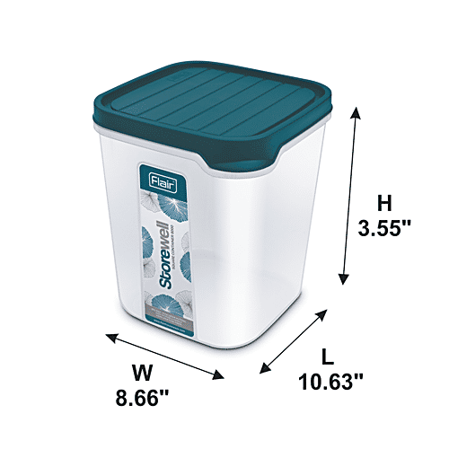 Buy Flair Plastics Storewell Square Container Food Grade, BPA Free