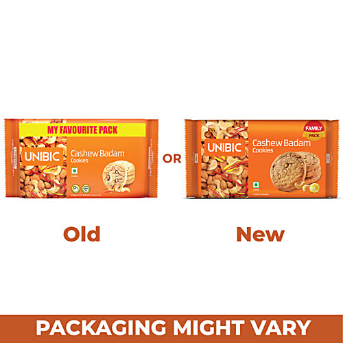 Unibic Cashew Badam Cookies, 270 g (4 x 67.5 g)