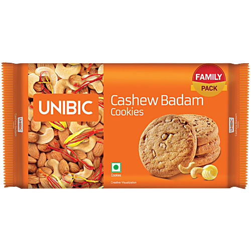 Unibic Cashew Badam Cookies, 270 g (4 x 67.5 g)