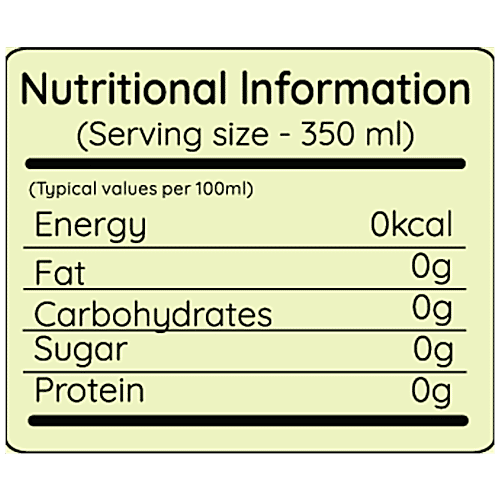 Buy Zoik Sparkling Water Lemon Flavoured, Sugar Free, Zero Calories