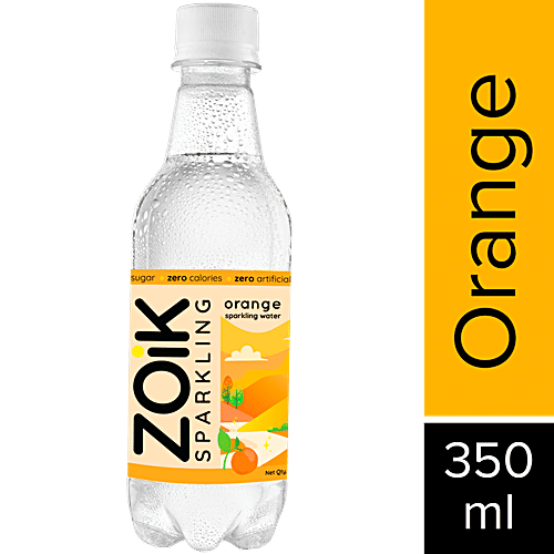 Buy Zoik Sparkling Water Orange Flavoured, Sugar Free, Zero Calories