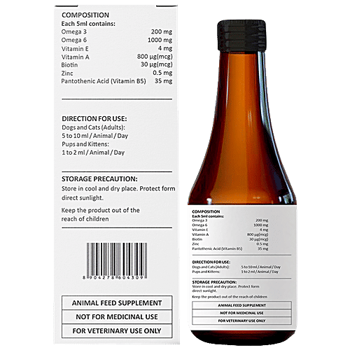 Buy Petvit Omega Rich Skin & Coat Sardine Oil For Dogs & Cats, All