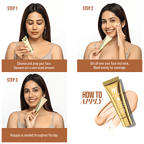 MyGlamm Super Serum BB Cream - Broad Spectrum, SPF 50, PA+++, 15 g 201 Pine