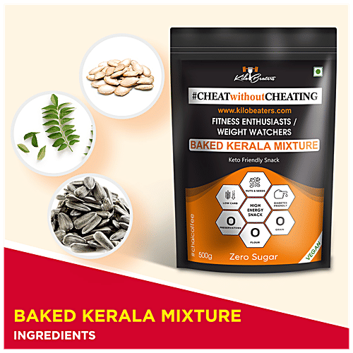 Kilobeaters Baked Kerala Mixture - Low Carb, High Protein, 500 g