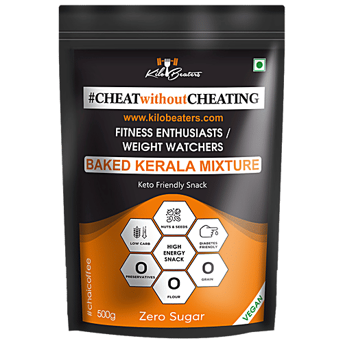 Kilobeaters Baked Kerala Mixture - Low Carb, High Protein, 500 g