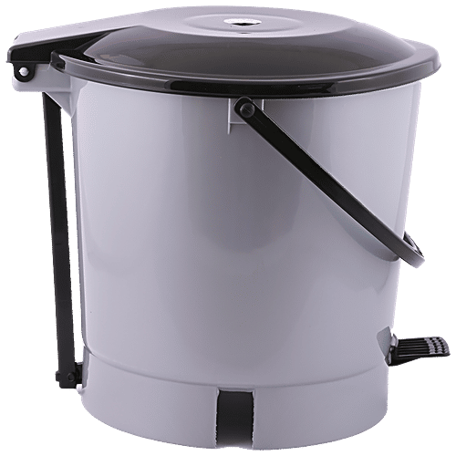 Buy Lapaz Pedal Dustbin Grey, High Quality Plastic, Sturdy, Durable Online at Best Price of Rs