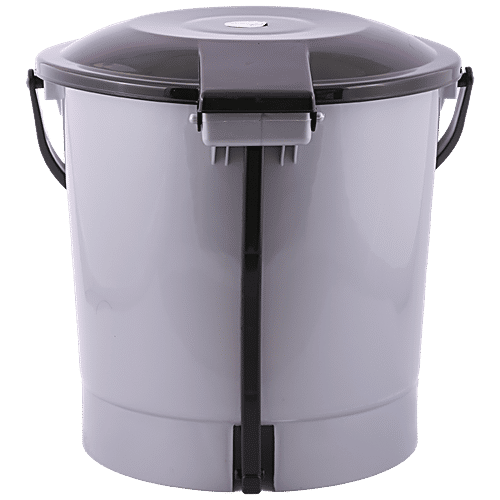 Buy Lapaz Pedal Dustbin Grey, High Quality Plastic, Sturdy, Durable Online at Best Price of Rs