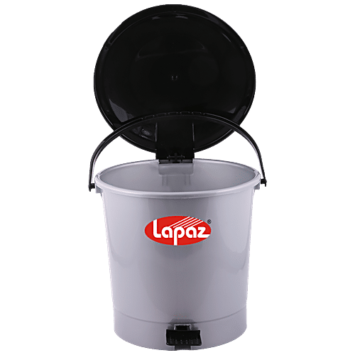 Buy Lapaz Pedal Dustbin Grey, High Quality Plastic, Sturdy, Durable Online at Best Price of Rs