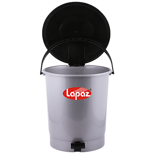 Buy Lapaz Pedal Dustbin Grey, High Quality Plastic, Sturdy, Durable Online at Best Price of Rs