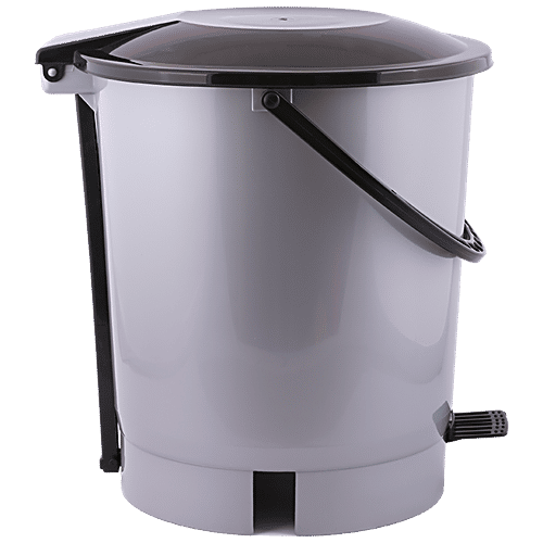Buy Lapaz Pedal Dustbin Grey, High Quality Plastic, Sturdy, Durable Online at Best Price of Rs