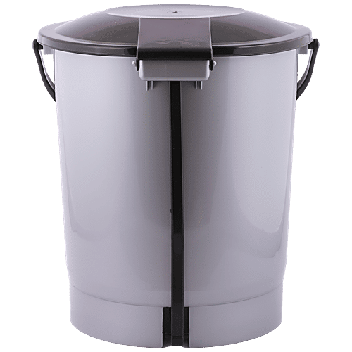 Buy Lapaz Pedal Dustbin Grey, High Quality Plastic, Sturdy, Durable Online at Best Price of Rs