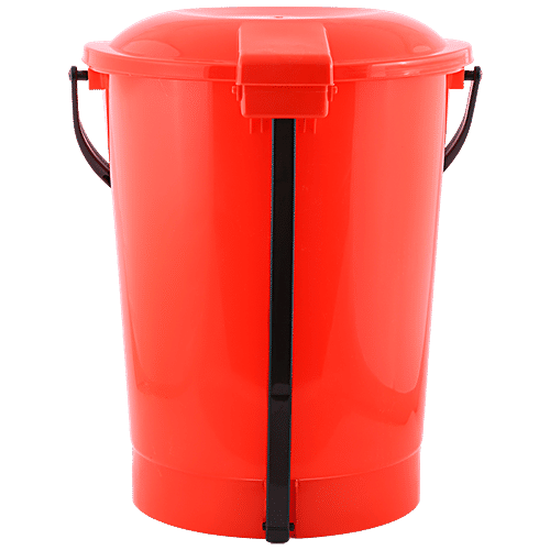 Buy Lapaz Pedal Dustbin Red, High Quality Plastic, Sturdy, Durable Online at Best Price of Rs