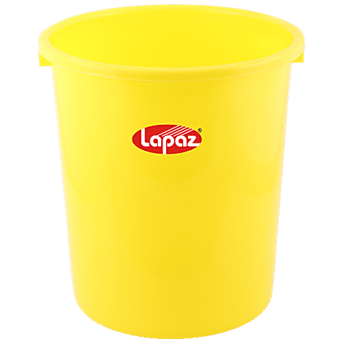 Buy Lapaz Waste Paper Bin Yellow, High Quality Plastic, Sturdy, Durable Online at Best Price