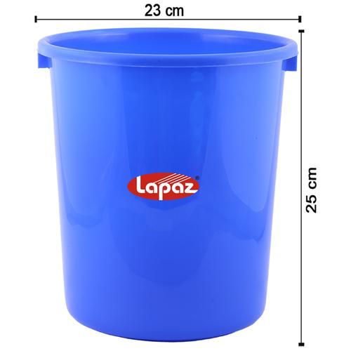 Lapaz Waste Paper Bin - Dark Blue, High Quality Plastic, Sturdy, Durable, 8 L  