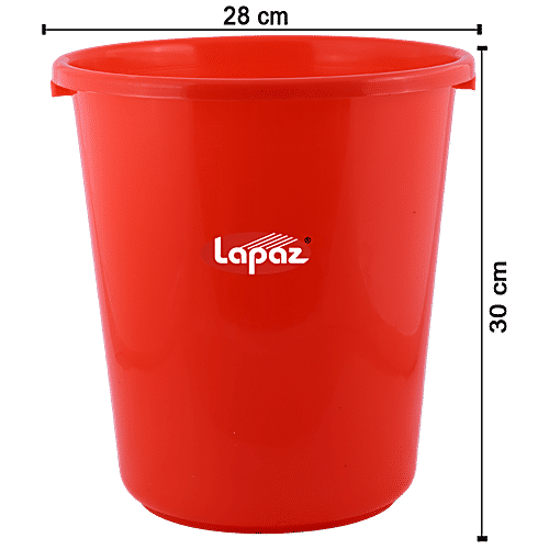 Buy Lapaz Waste Paper Bin Red, High Quality Plastic, Sturdy, Durable