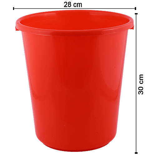 Buy Lapaz Waste Paper Bin Red, High Quality Plastic, Sturdy, Durable Online at Best Price of