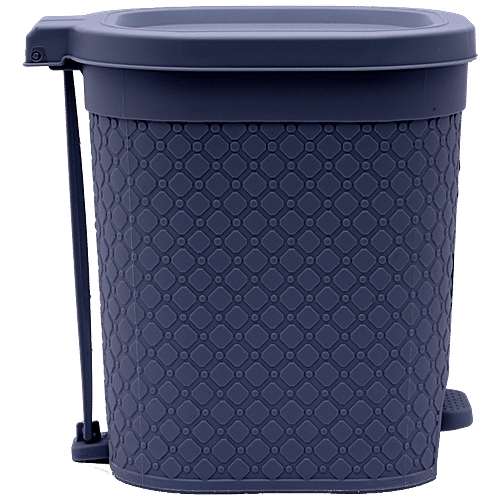 Buy Lapaz Pedal Dustbin Plastic, Medium, Grey Online at Best Price of