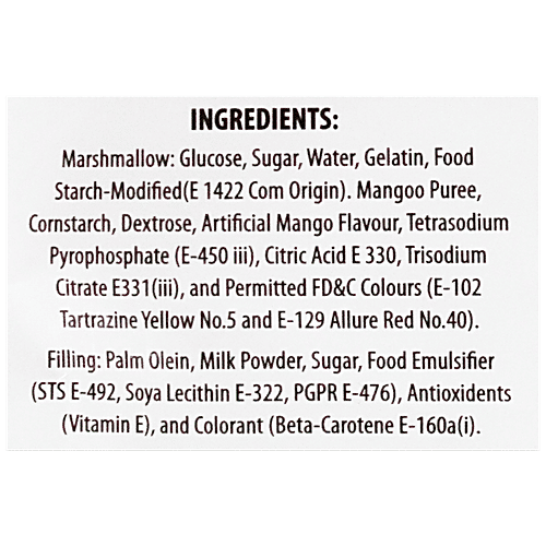 Krocc Treats Mango Marshmallows - Perfect Sweet Treat, Soft, Fluffy, 100 g  