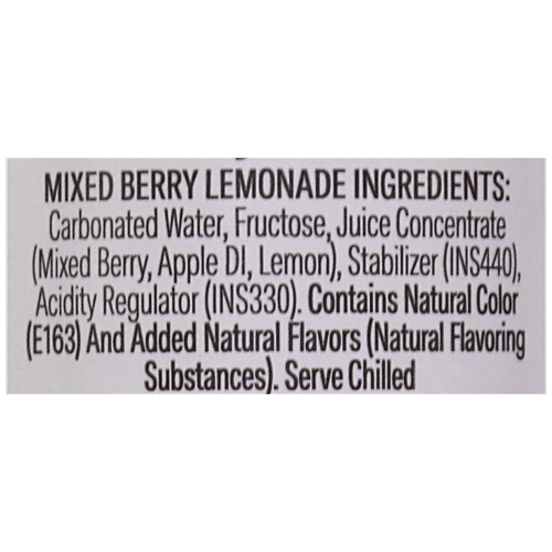 Buy Sepoy Mixed Berry Lemonade Low Calorie, Refreshing Beverage