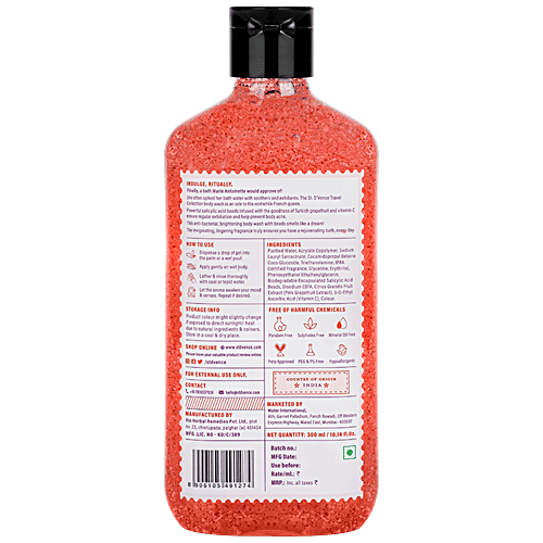 ST. Dvence The Citrus Burst Body Wash With Beads - Controls Body & Back Acne, Paraben Free, 300 ml  