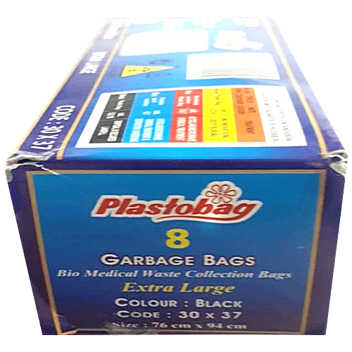 Buy Plastobag Garbage Bags 51 Microns, Extra Large Online at Best