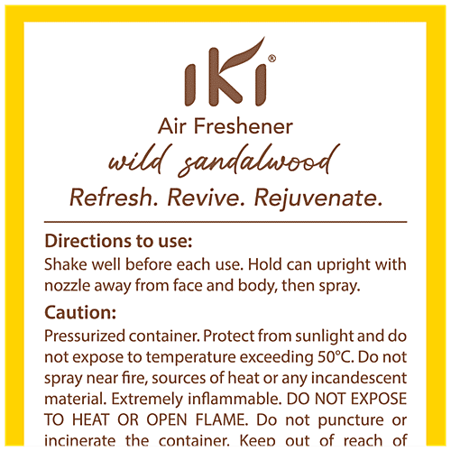 Buy IKI Air Freshener Wild Sandalwood, Long Lasting Fragrance Online