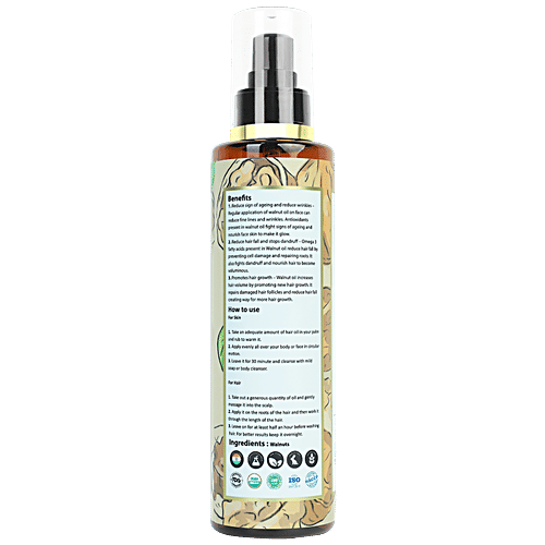 Buy ANCIENT AYURVEDA Extra Virgin Natural Walnut Oil ColdPressed