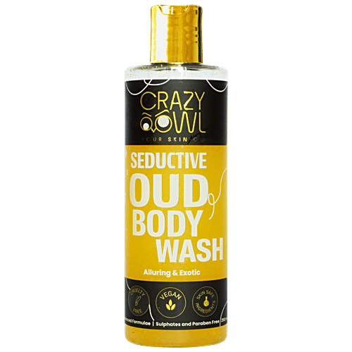 Crazy Owl - Your Skin Co. Seductive Oud Body Wash - Alluring & Exotic, Vegan, Paraben Free, 250 ml  