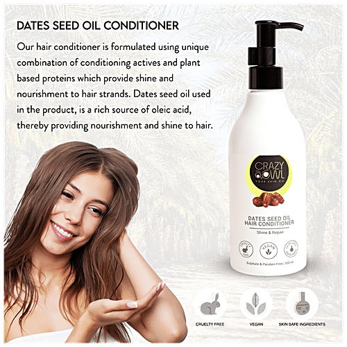 Crazy Owl - Your Skin Co. Witch Hazel Extract Hair Conditioner - Protects & Hydrates, Vegan, Paraben Free, 300 ml  