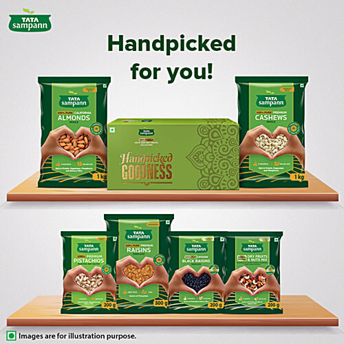 Tata Sampann Afghani Black Raisins/Kali Kishmish - Seedless, 200 g  Deluxe Size, Potassium & Dietary Fibre, Flavourful & Delicious