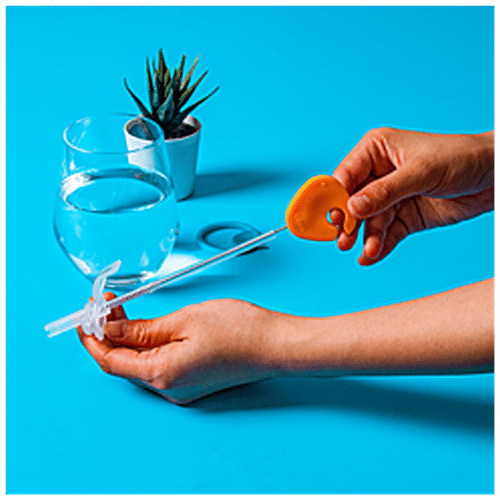 Bbox 5 In 1 Cleaning Brush Set - Orange, High Quality PP Material, Clip-in Handle, 1 pc  