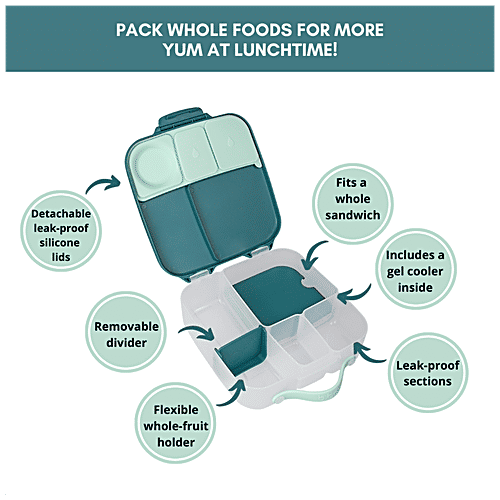 Buy BBOX Lunch Box Emerald Forest Green, Silicone, Leakproof