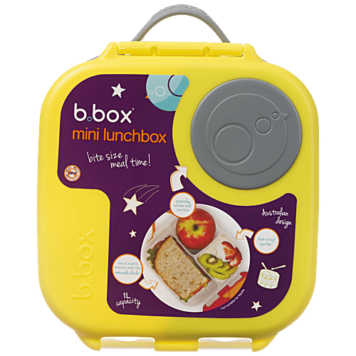Buy BBOX Mini Lunch Box Lemon Sherbet Yellow Grey, Silicone, Leak
