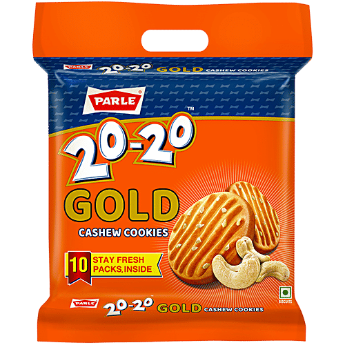 Parle 20-20 Gold Cashew Almond Cookies, 1 kg  